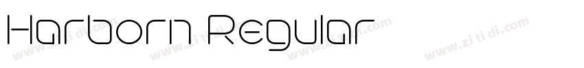 Harborn Regular字体转换
